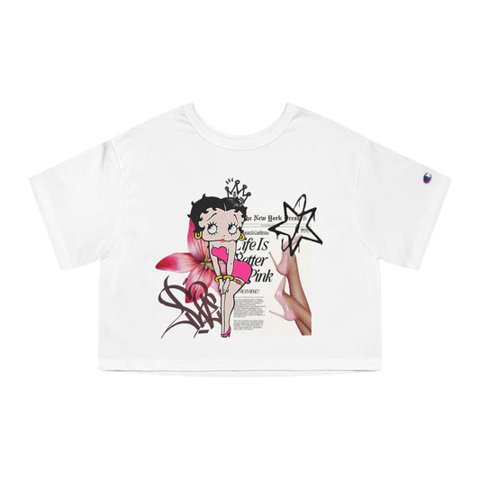 Betty Boop Graphic Cropped Tee