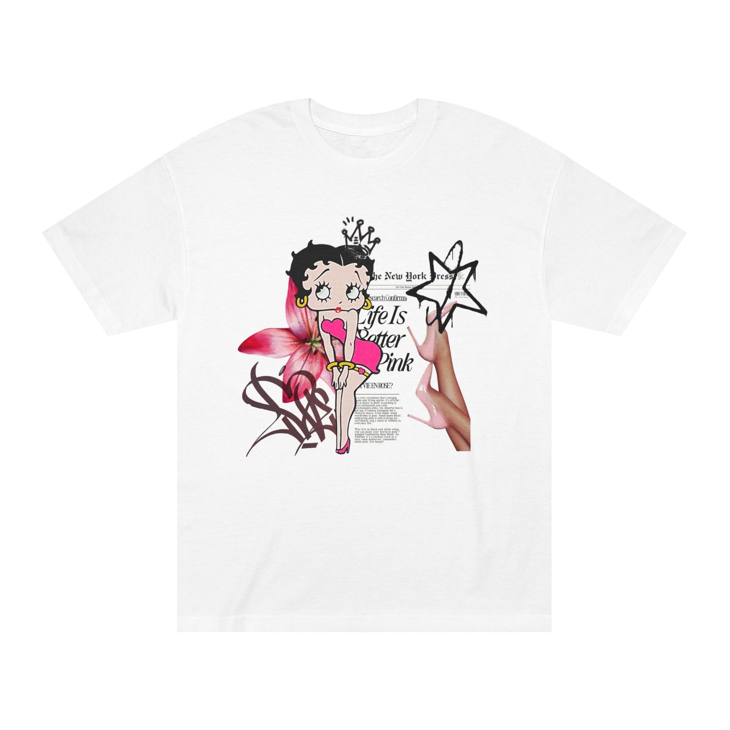 Betty Boop Pink Vintage Floral Tee