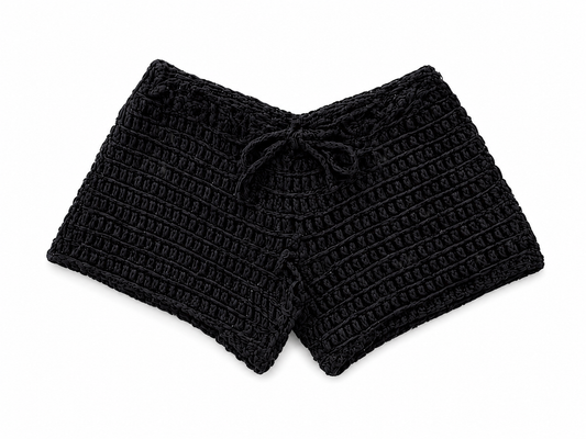 “Midnight Muse” Crochet Shorts