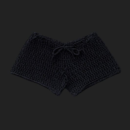 “Midnight Muse” Crochet Shorts