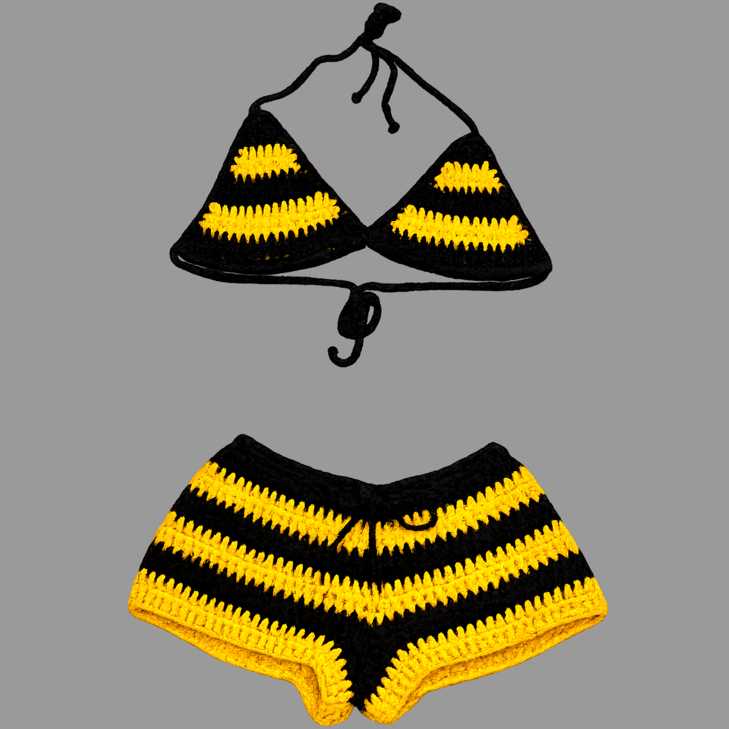 “YELLOW FEVER” Crochet Short Set