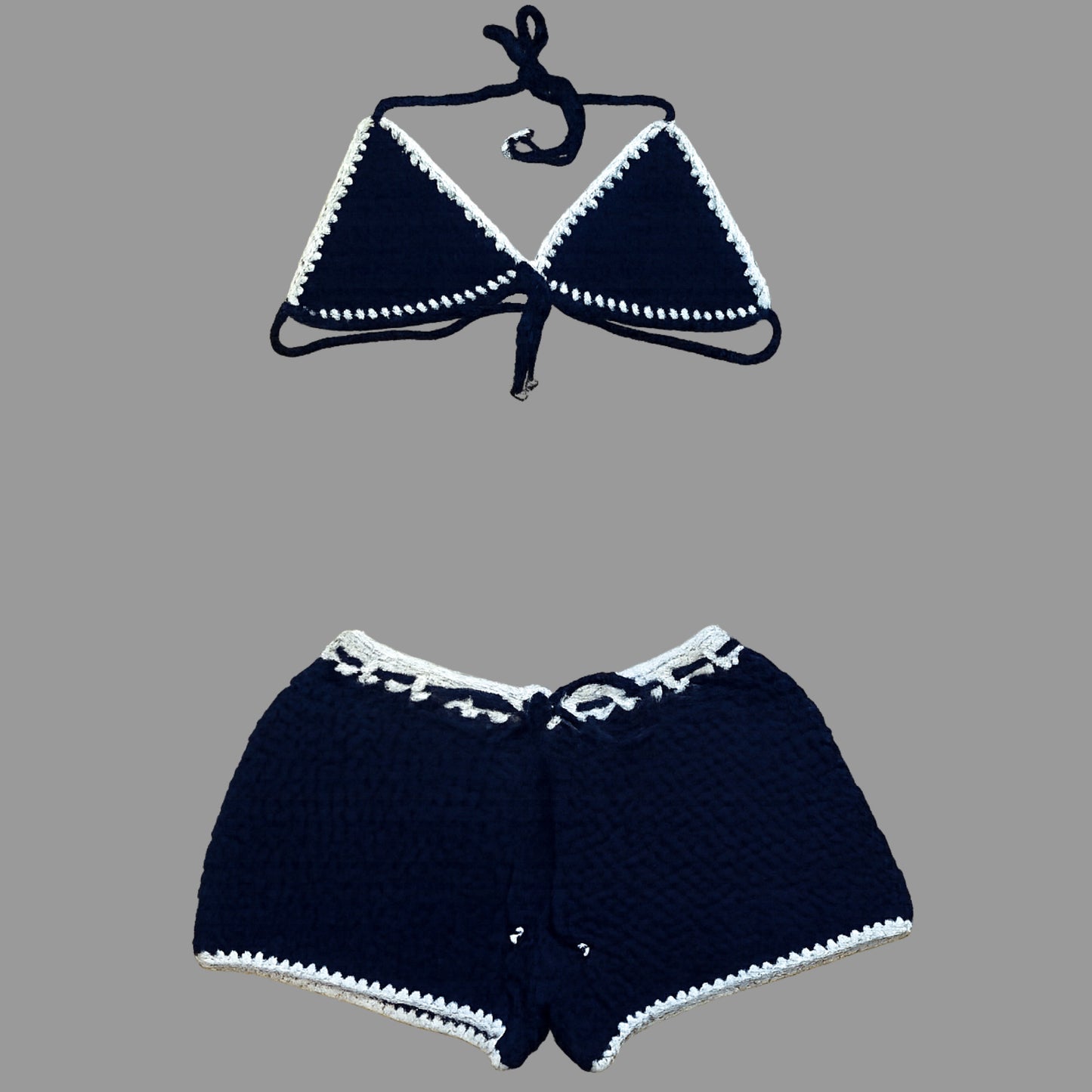 “COASTAL CRUSH” Crochet Short Set