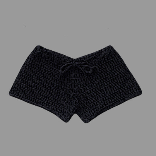 “Midnight Muse” Crochet Shorts